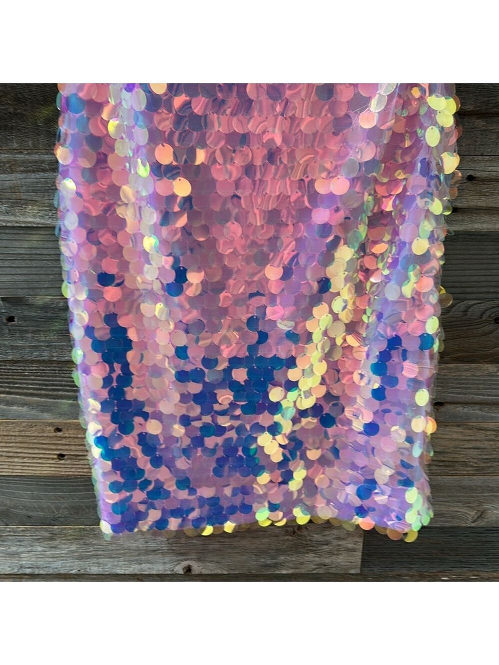 Susana Monaco Iridescent Sequin Midi Dress Size XS NWT - Picture 5 of 12